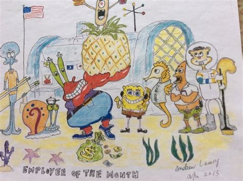 SpongeBob, the Employee of the Month | Artnewb.net