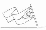 Coloring Pages Philippine Flag Free sketch template