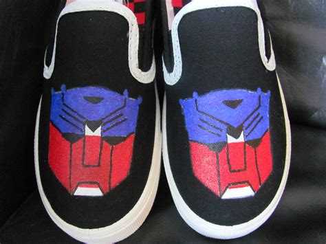 Custom Hand Painted - Transformer Decepticon Bumblebee Optimus Prime Shoes- Converse Chuck ...