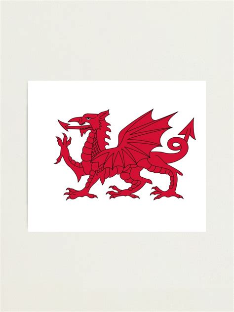 "Red Welsh Dragon - Flag of Wales - Sport T-Shirt Sticker Bedspread ...