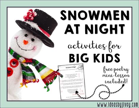 Snowmen at Night for BIG KIDS! - Ideas By Jivey: For the Classroom