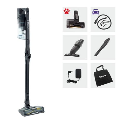 Black Cordless Stick Pet Vacuum IZ202UKTDB | Shark UK