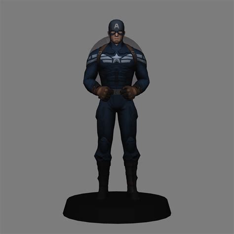 STL file Captain America Strike Suit - CA Winter Soldier low poly 3d print・3D printer model to ...