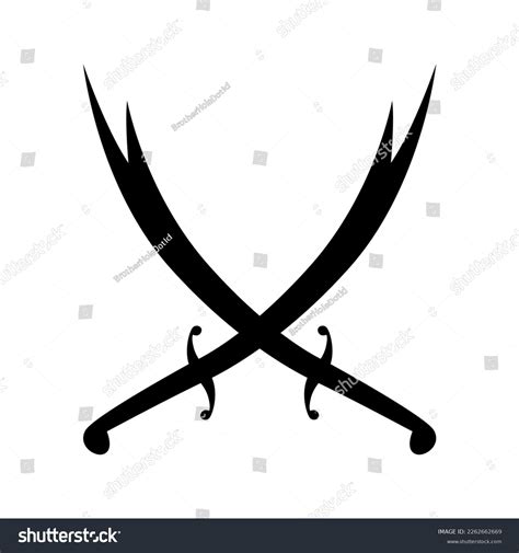 Arabic Sword Illustration Middle Eastern Army Stock Vector (Royalty Free) 2262662669 | Shutterstock