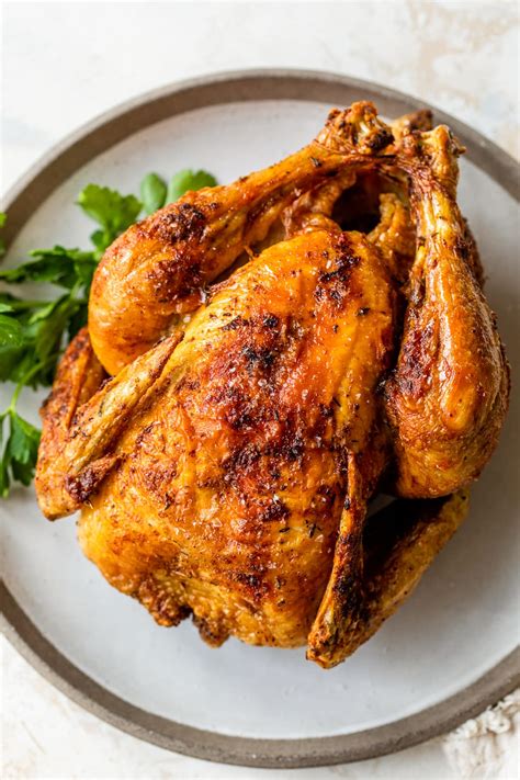 Air Fryer Rotisserie Chicken (Juicy and Crispy Skin) - Sakof.com