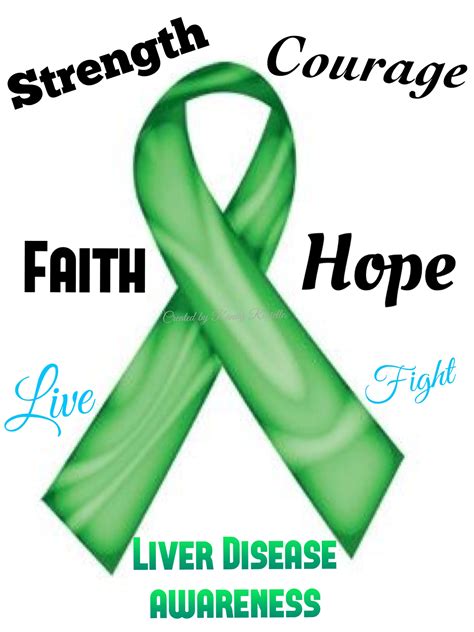 Liver awareness with Green Ribbon | Liver disease awareness, Disease ...