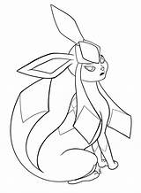 Pokemon Glaceon Coloring Page  Etsy UK sketch template