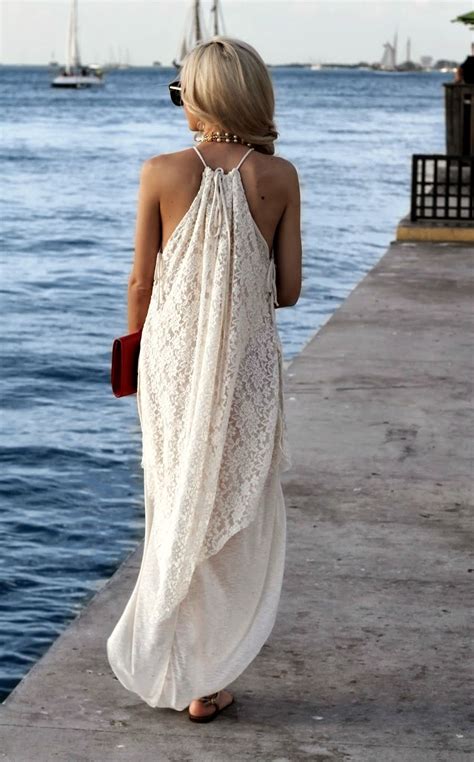 White Lace Maxi Dress | Lace beach dress, Style, Style maxi dress