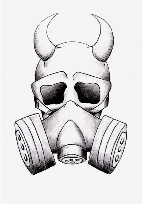 Gas mask skull by painconsumesme on DeviantArt