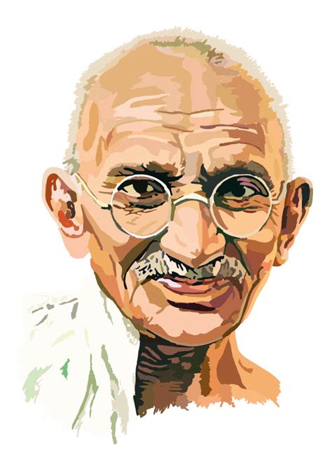 Mahatma Gandhi illustration :: Behance