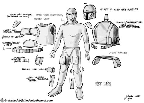 Boba Fett Concept Art by Joe Johnston | Boba Fett Costume and Prop ...