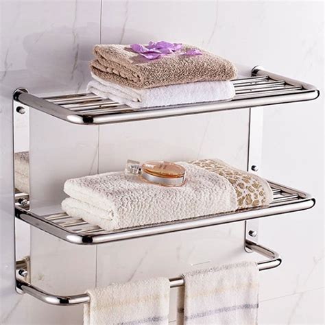 DOACT Towel Rack,Bathroom Shelf 3‑Tier Wall Mounting Rack with Towel Bars for Toilet Kitchen ...