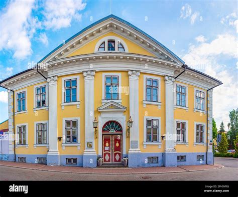 Town hall in Estonian town Pärnu Stock Photo - Alamy