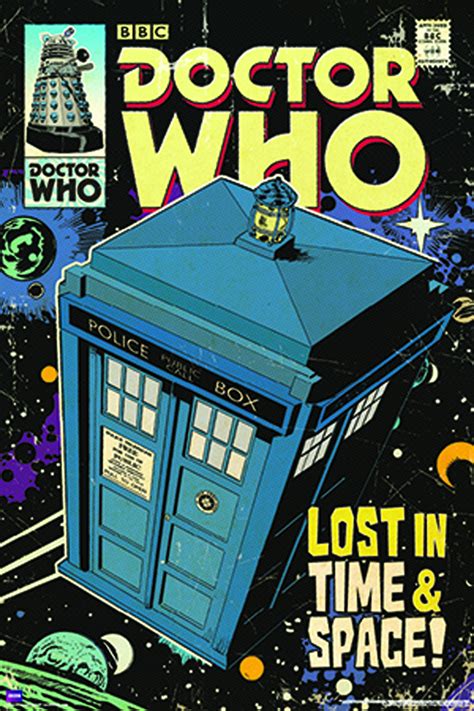 AUG142689 - DOCTOR WHO TARDIS COMIC ART SLIM PRINT ROLLED POSTER - Previews World