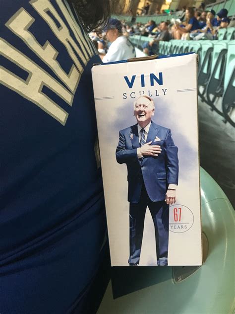 Vin Scully bobble head 9-20-16 | Vin scully, Vince scully, Bobble head