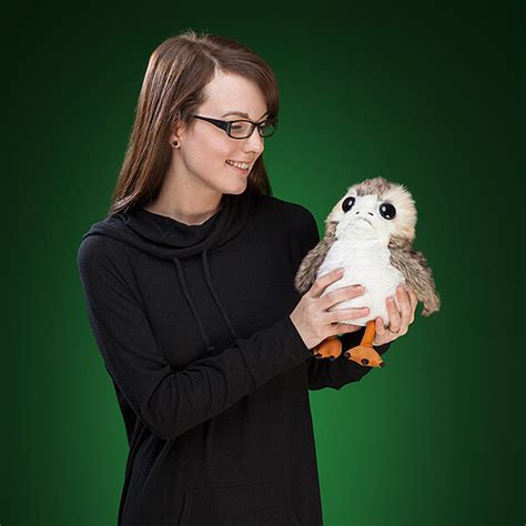 This animated Porg plush from ThinkGeek brings the adorable little ...