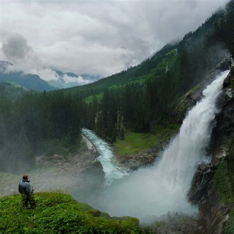 Breathing the ambient air of the Krimml waterfall | Waterfall, Nature, Earth pictures