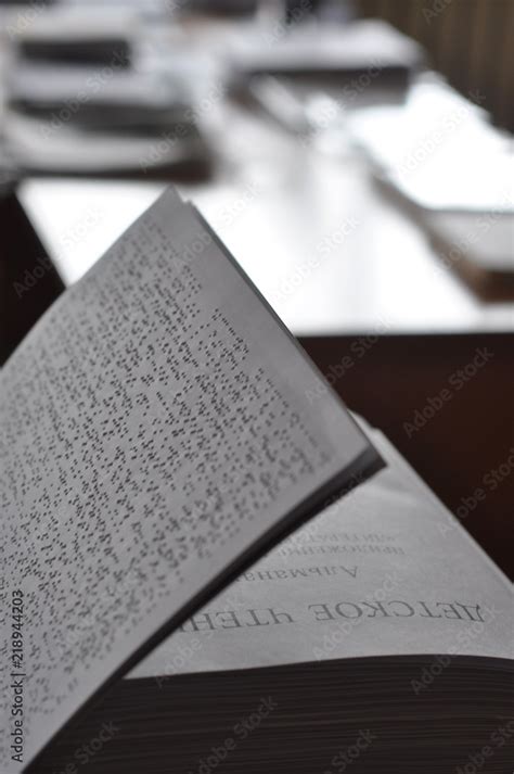 Braille book, Braille open book, library, literature, dictionary, text Stock Photo | Adobe Stock