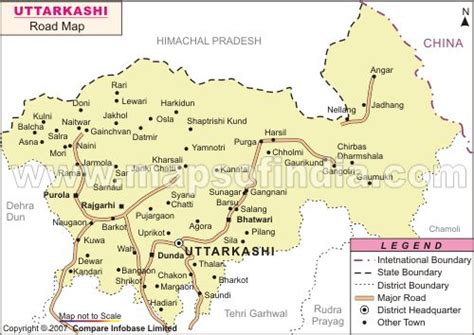 Villages and towns of Uttaranchal: Uttaranchal Town - Uttarkashi