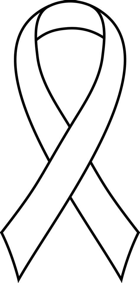 Simple Ribbon Design For Coloring - Free Clip Art