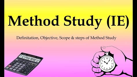 Method Study || What is Method study|| Steps of Method study - YouTube