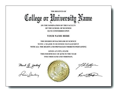 College Graduation Certificate Template (5) - Templates pertaining to Best University Graduation ...