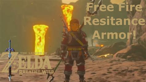 FREE FLAMEBREAKER ARMOR! How to get Free Fire Resistance Armor - Zelda Breath of the Wild - YouTube