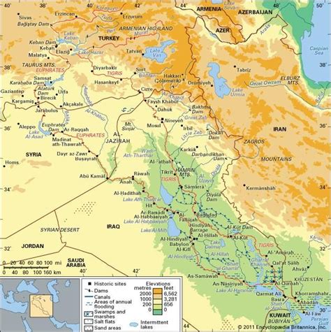 The Tigris and Euphrates river basin and its drainage network. Mid Century Modern Door, Highland ...