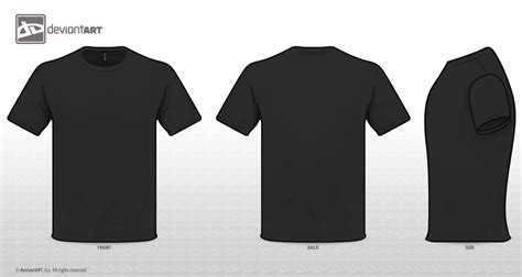 Black Tee Templates PNG by sleeprobber on DeviantArt