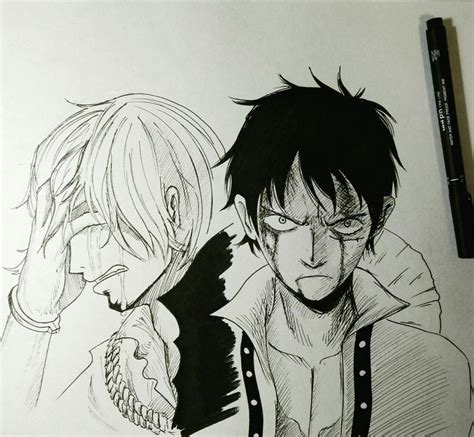 Luffy vs Sanji by Guryfrog on DeviantArt