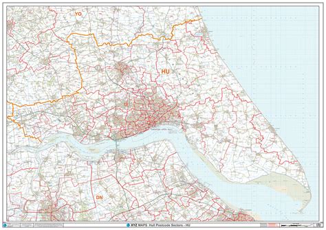 Hull Postcode Map (HU) – Map Logic