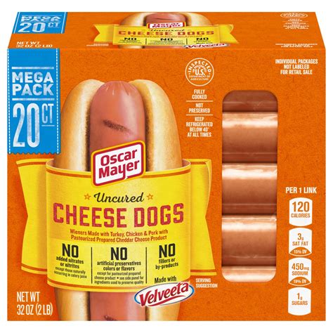 Oscar Mayer Velveeta Cheese Dogs - Shop Hot Dogs at H-E-B