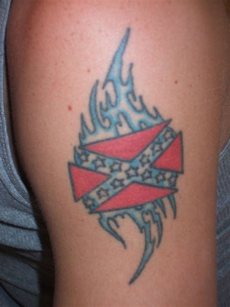 Confederate flag tribal tattoo - Tattooimages.biz