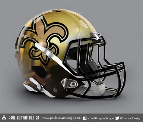 New Orleans Saints Helmet 2015