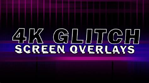 4K Glitch Screen Overlay Bundle - 30 Effects — Free Stock Footage Archive