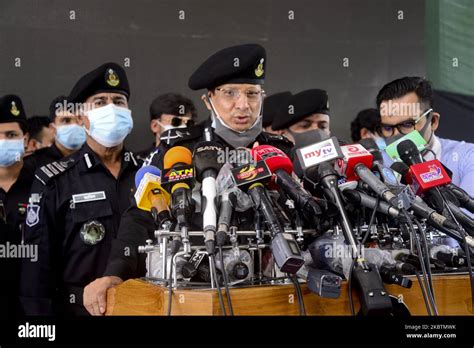 Officers of Rapid Action Battalion (RAB) attend a press conference at Rapid Action Battalion ...