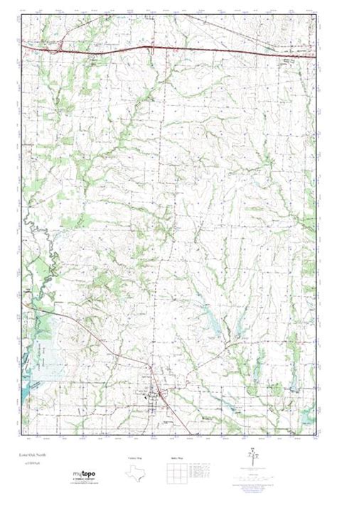 MyTopo Lone Oak North, Texas USGS Quad Topo Map