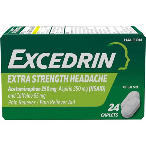 Excedrin Extra Strength - 24 Caplets - The Online Drugstore