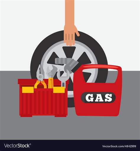 Gas station Royalty Free Vector Image - VectorStock