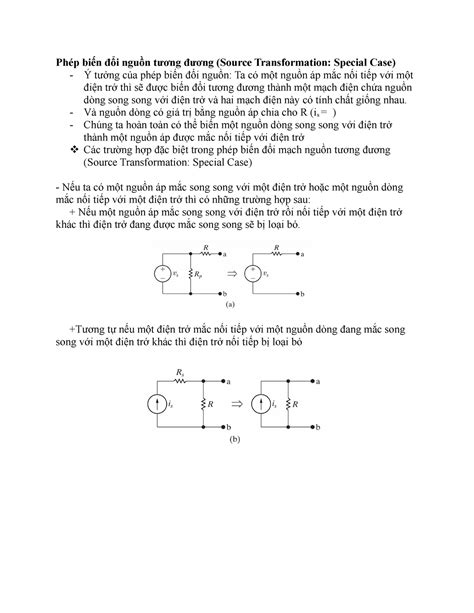 Phép biến đổi nguồn tương đương - Phép biến đổi nguồn tương đương (Source Transformation ...