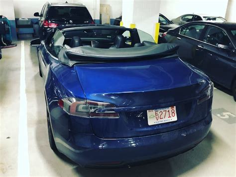 Customized Tesla Model S Convertible Spotted In Boston | Carscoops