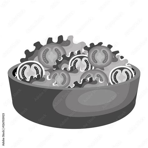 salad plate isolated icon vector illustration design Stock Vector ...