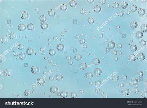 Soda Bubbles On A Blue Background Stock Photo 133912739 : Shutterstock