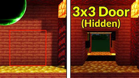 Easy Hidden 3x3 Piston Door (Java Edition, 1.21.1 & Down) | Minecraft ...