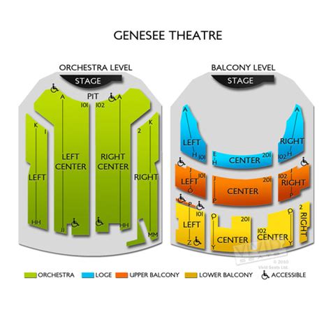 Genesee Theatre Seating Chart | Vivid Seats