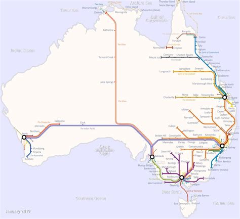 Aussie railroad map ! 🚂 : r/australia