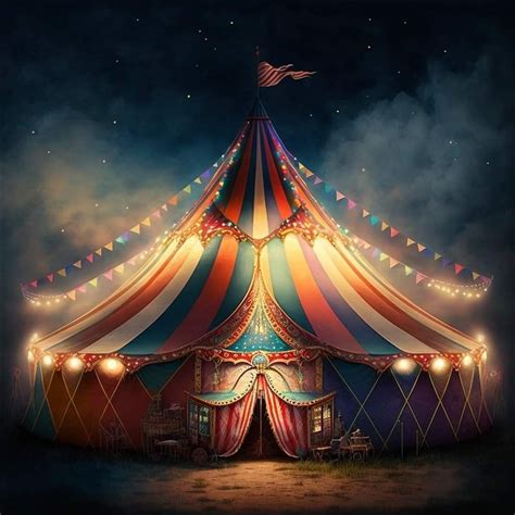 Pin by christine payro on Tableau in 2024 | Dark circus, Carnival art, Circus background