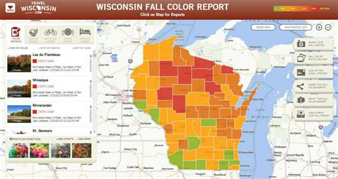 Tracking Autumn Online - let the Wisconsin Fall Color Report be...