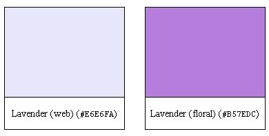 El color Lavanda