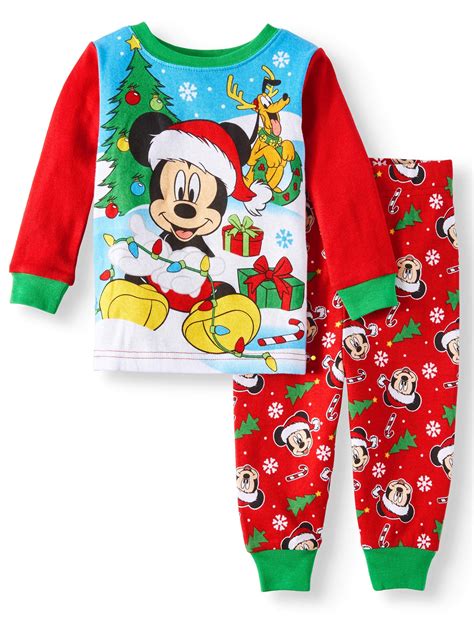 Christmas Long Sleeve Tight Fit Pajamas, 2pc Set (Baby Boys) - Walmart.com